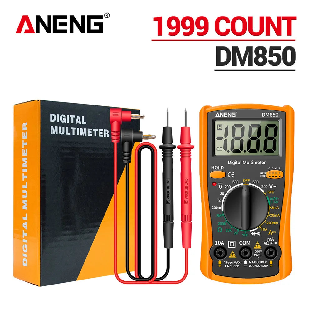 ANENG DM850 Automatic Digital Multimeter Professional multimetro AC/DC Votage Tester 1999 Counts Ohm Ammeter Electric Tools