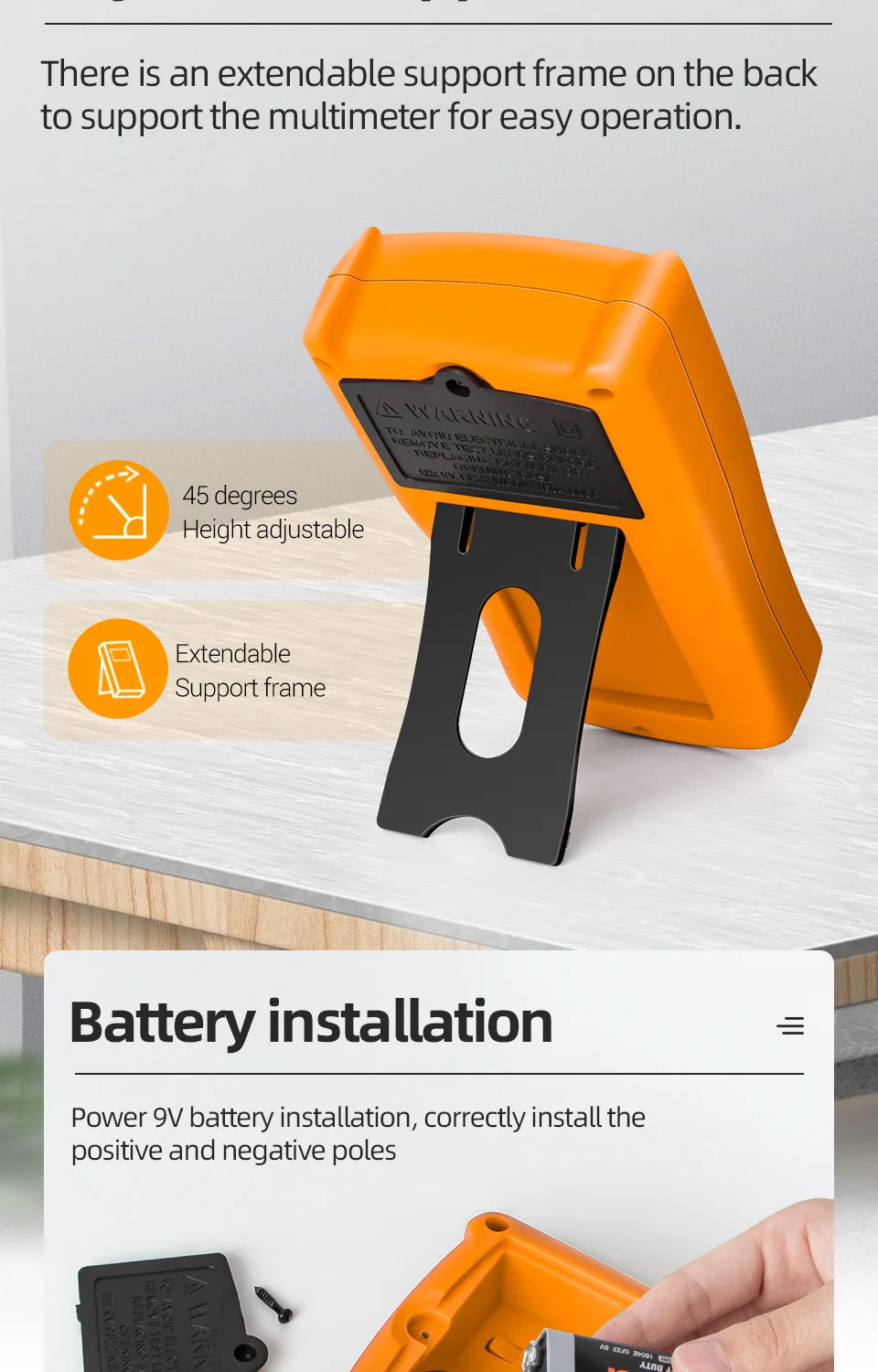 ANENG DM850 Automatic Digital Multimeter Professional multimetro AC/DC Votage Tester 1999 Counts Ohm Ammeter Electric Tools