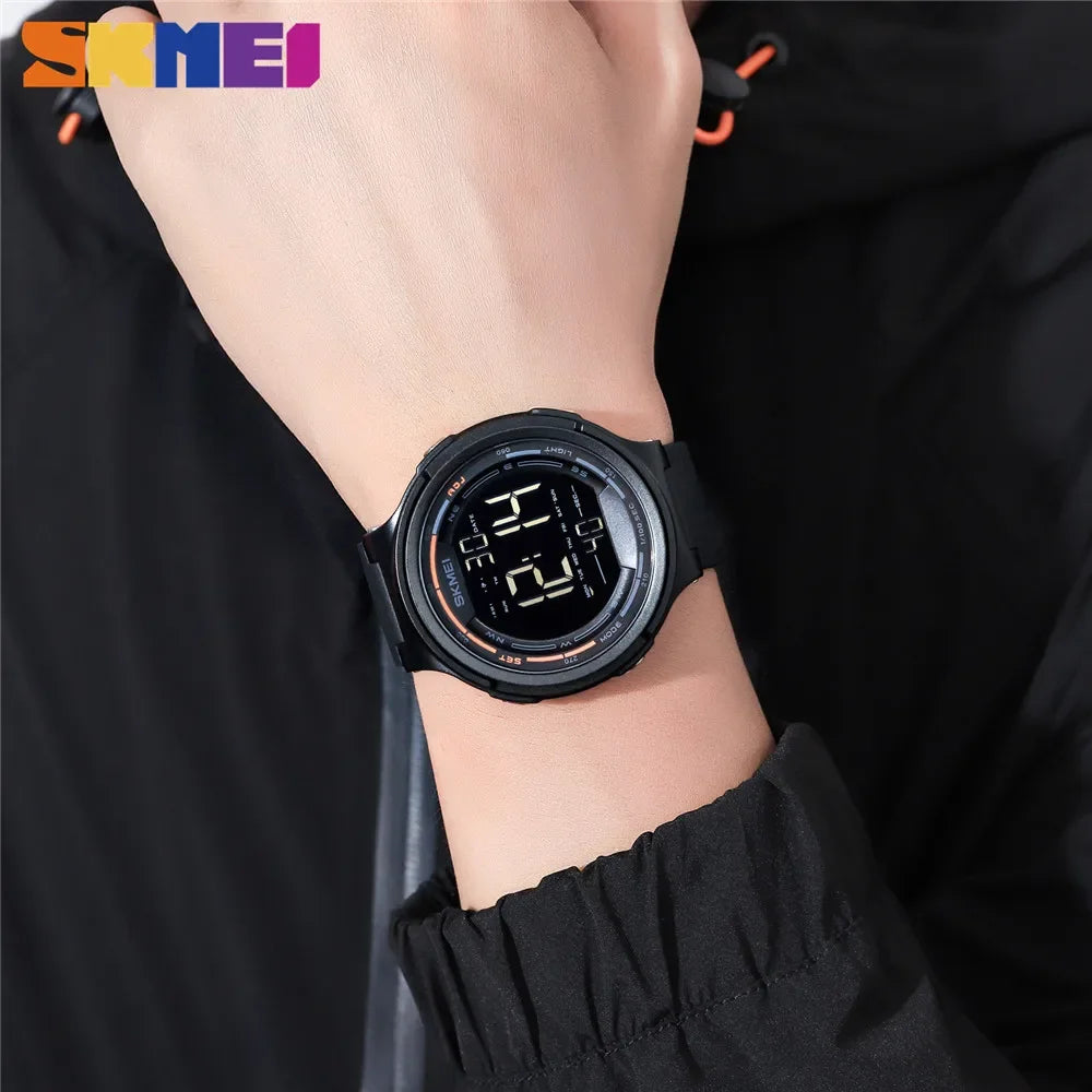 SKMEI 1841 Sport Waterproof Digital Watch for Men Military LED Display Countdown Electronic Wristwatches Mens 1251 Reloj Hombre