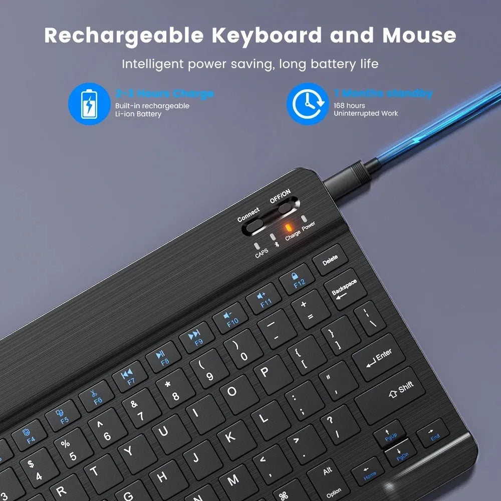 Wireless Bluetooth Keyboard for Android IOS Windows Slim Portable Universal Bluetooth-compatible Keyboard For iPad Tablet Phone