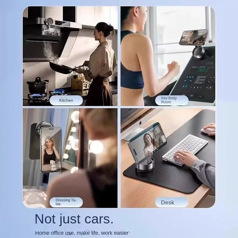 Super Magnetic Phone Holder Foldable Car Phone Holder Dashboard Phone Holder 360 Degree Rotating Vacuum Suction Cup GPS Holder