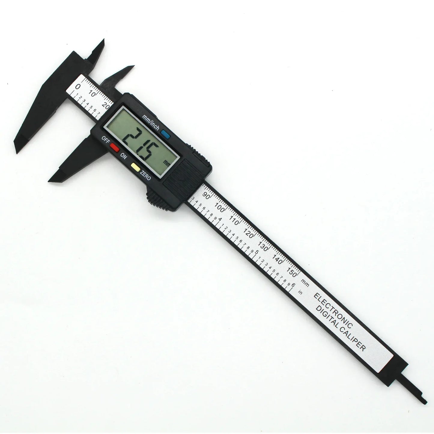Digital Vernier Caliper 150Mm Plastic Measuring Tool With Lcd Display For Students Engineers Mini Precision Ruler