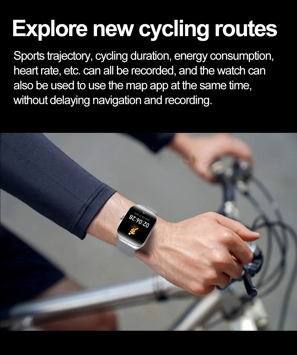 Men Women Sports Health Watches Blue Tooth Call Smartwatch NFC Heart Rate 1.95" AMOLED Screen Waterproof Music Voice Assistant