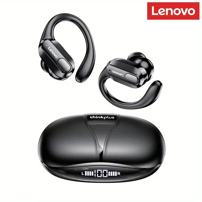 Lenovo XT80 Wireless Headphones Bluetooth 5.4 Earphones True with Mic Button Control Noise Reduction Earhooks Waterproof Headset