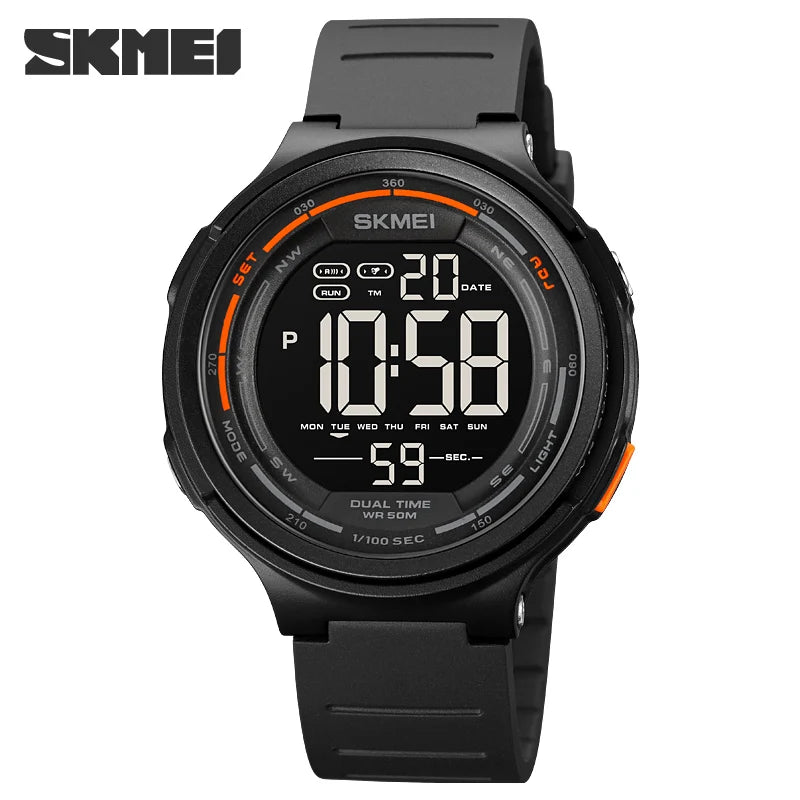 SKMEI 1841 Sport Waterproof Digital Watch for Men Military LED Display Countdown Electronic Wristwatches Mens 1251 Reloj Hombre