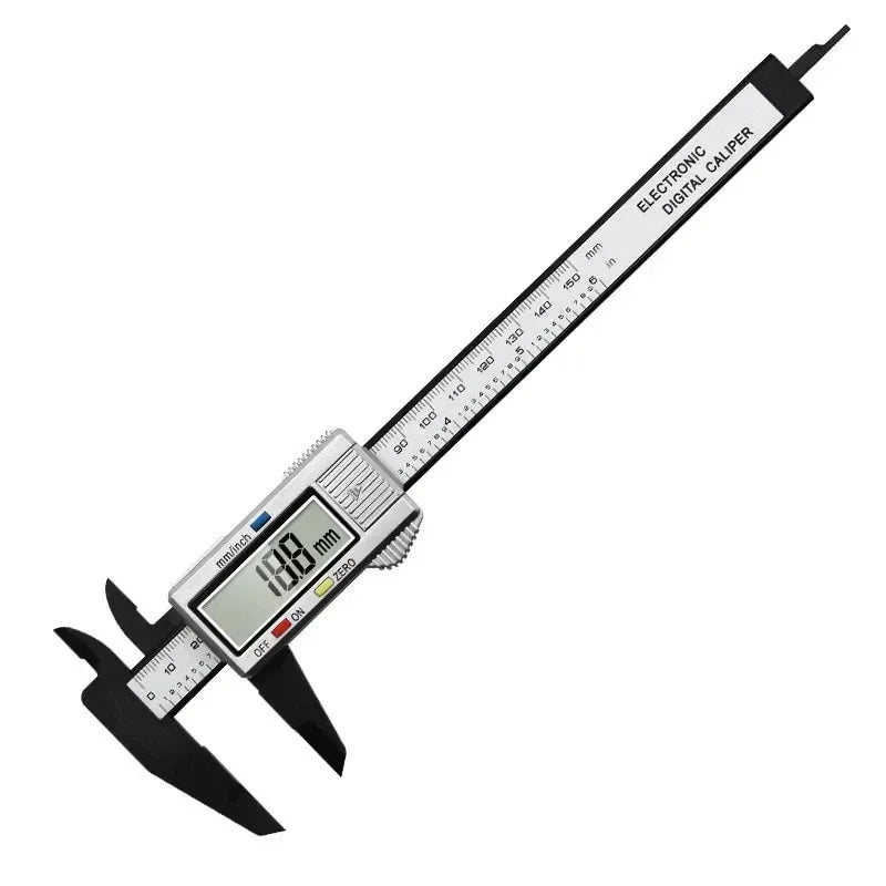 Digital Vernier Caliper 150Mm Plastic Measuring Tool With Lcd Display For Students Engineers Mini Precision Ruler