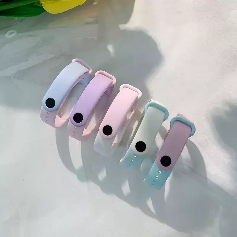 official Silicone Strap For Xiaomi Mi Band 4 5 6 7 Bracelet Sport Watch Wristband Miband4 miband7 Correa Mi band 3 4 5 6 7 Band