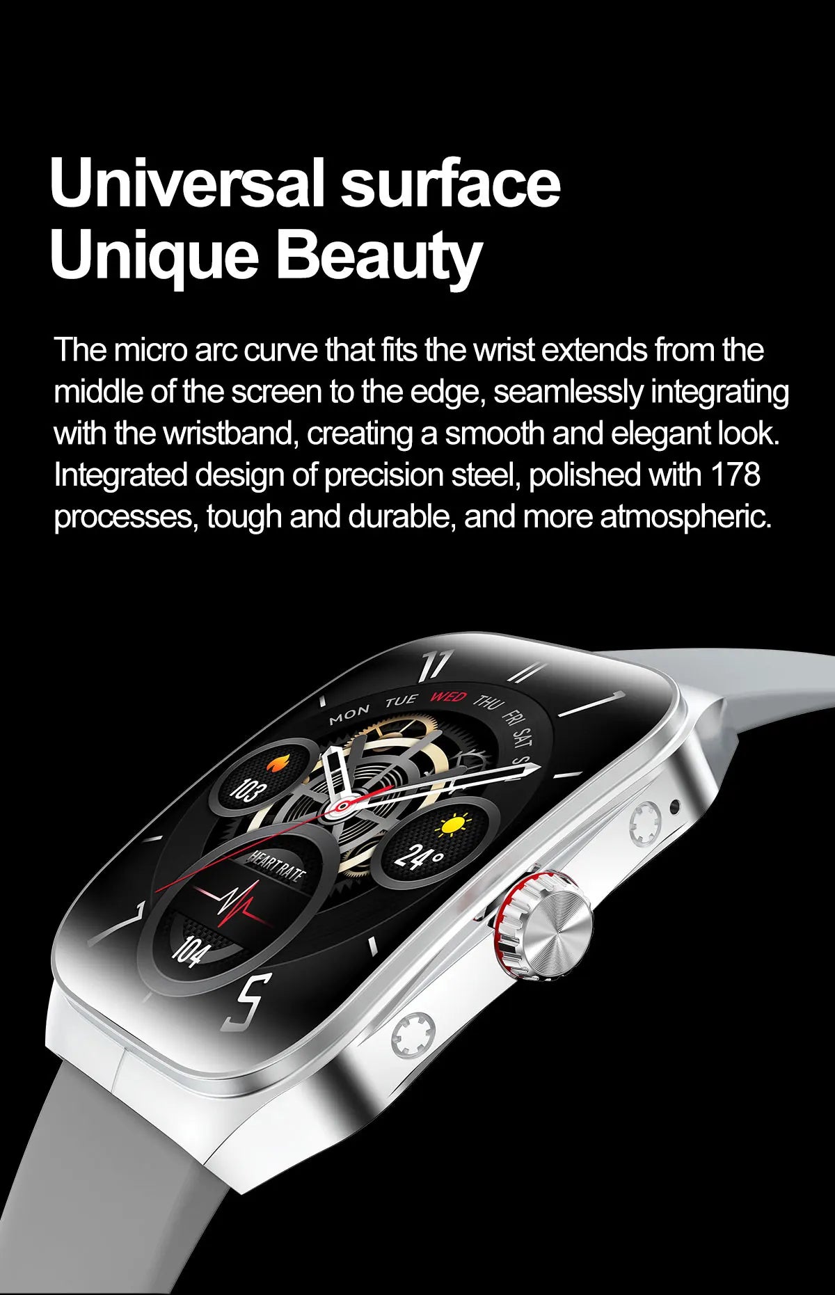 Men Women Sports Health Watches Blue Tooth Call Smartwatch NFC Heart Rate 1.95" AMOLED Screen Waterproof Music Voice Assistant