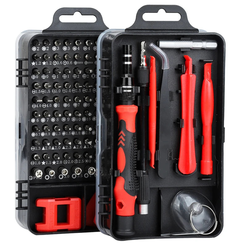 115 in 1 Magnetic Screwdriver Set Precision Multi Hand Tool Torx Hex Screw Drivers with 98 Bits Computer Phone Repair Tool Box