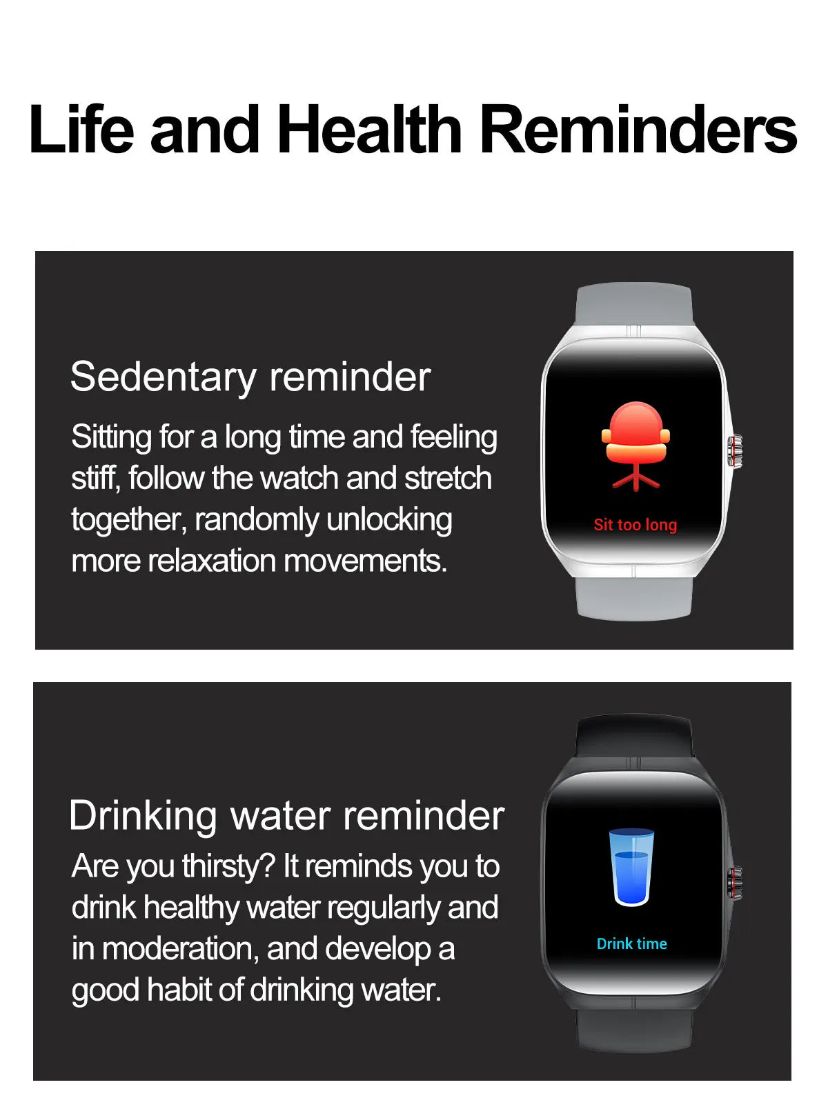 Men Women Sports Health Watches Blue Tooth Call Smartwatch NFC Heart Rate 1.95" AMOLED Screen Waterproof Music Voice Assistant