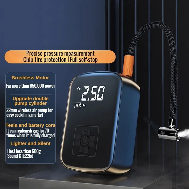 EAFC 150PSI  Car Air Compressor Electric Tire Inflator Pump for Motorcycle Bicycle Boat Tyre Balls Multifunction Tire Inflator