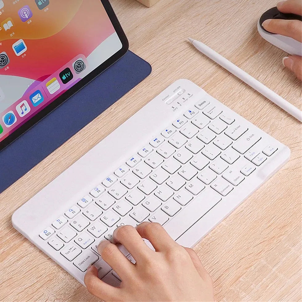 Wireless Bluetooth Keyboard for Android IOS Windows Slim Portable Universal Bluetooth-compatible Keyboard For iPad Tablet Phone