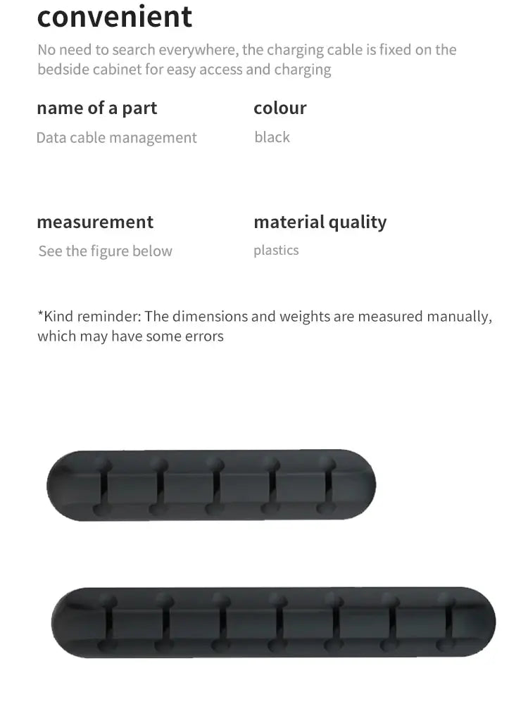 5/7-hole Data Cable Organizer, Desktop Charging Cable Storage Protector, Mouse Cable, Headphone Winding Device, Fixing Clipp