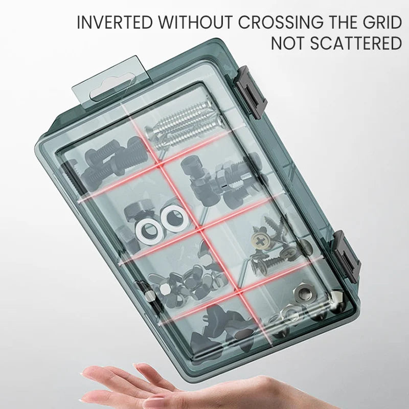 AIRAJ Parts Box Thickened Pressure Resistant Detachable Partition Board Multifunctional Parts Storage Tool Box