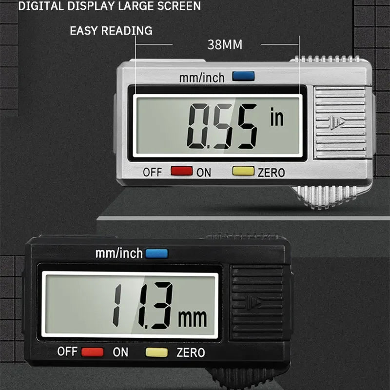 Digital Vernier Caliper 150Mm Plastic Measuring Tool With Lcd Display For Students Engineers Mini Precision Ruler