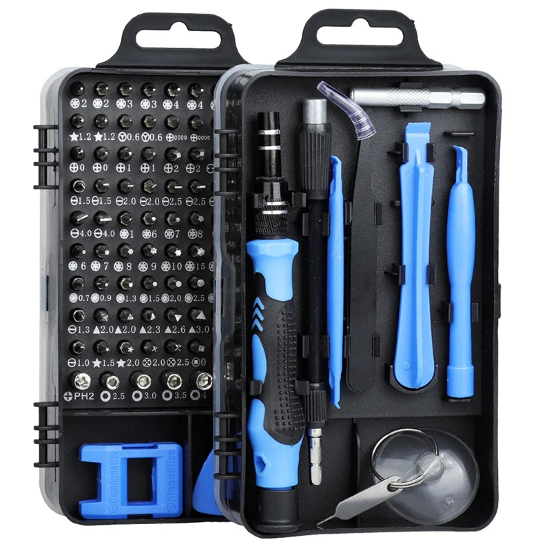 115 in 1 Magnetic Screwdriver Set Precision Multi Hand Tool Torx Hex Screw Drivers with 98 Bits Computer Phone Repair Tool Box