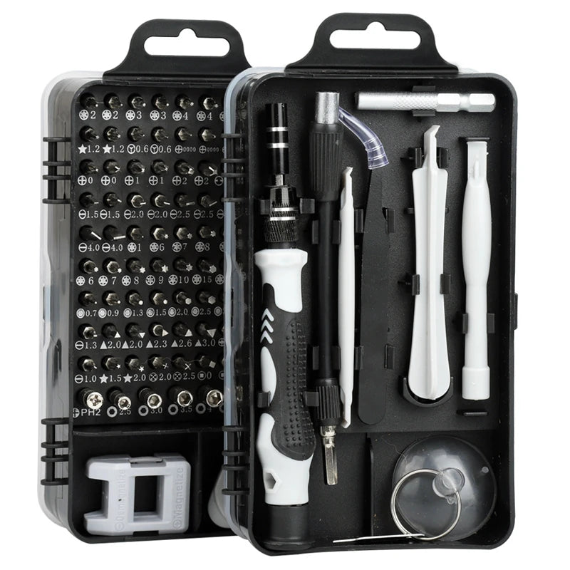 115 in 1 Magnetic Screwdriver Set Precision Multi Hand Tool Torx Hex Screw Drivers with 98 Bits Computer Phone Repair Tool Box