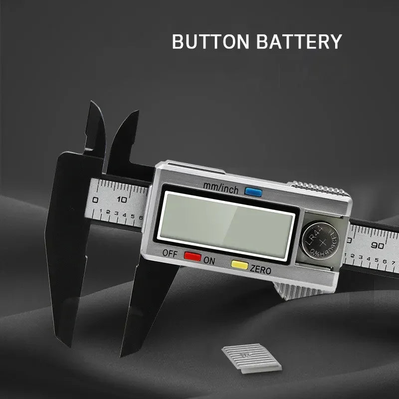 Digital Vernier Caliper 150Mm Plastic Measuring Tool With Lcd Display For Students Engineers Mini Precision Ruler