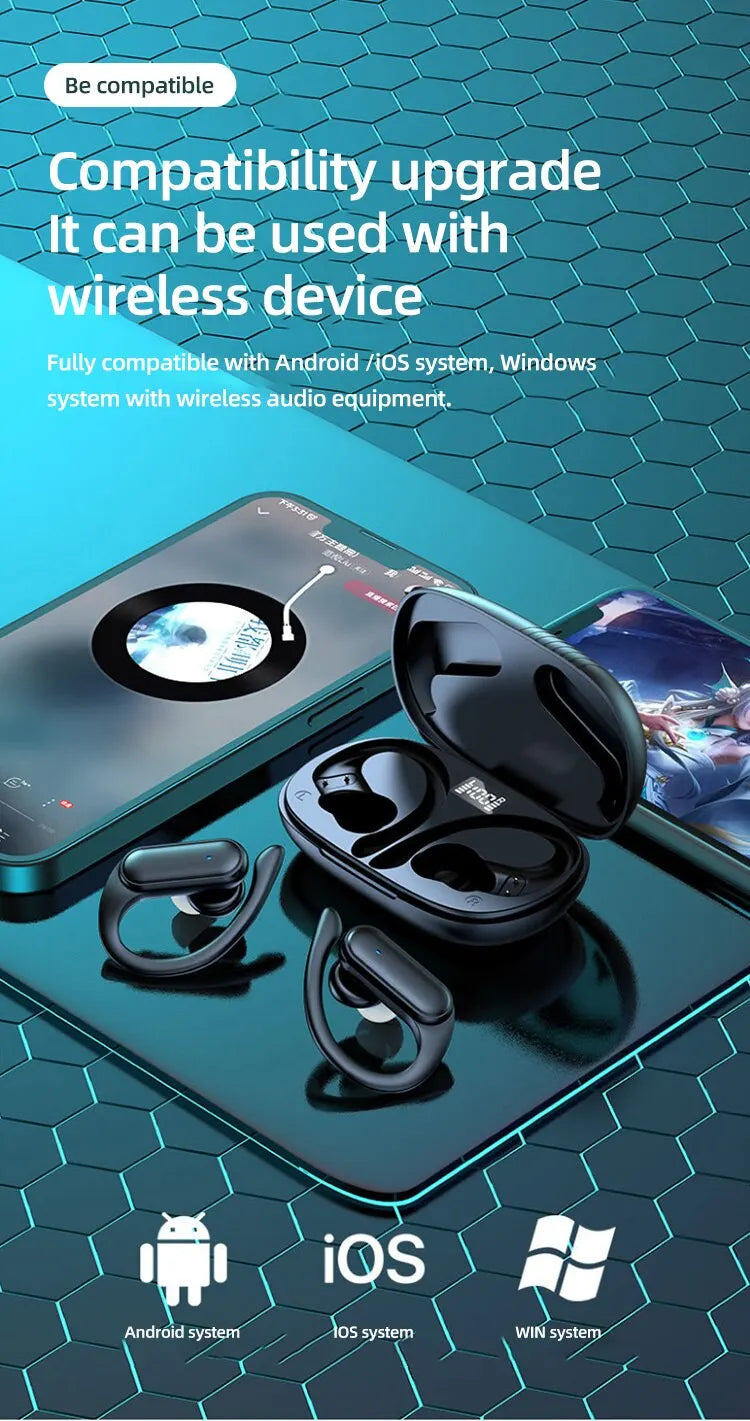 A520 Wireless Bluetooth Headset Touch Light Mini High Quality Earplugs Anti-Sweat HD Sound Quality Stereo Universal Headset