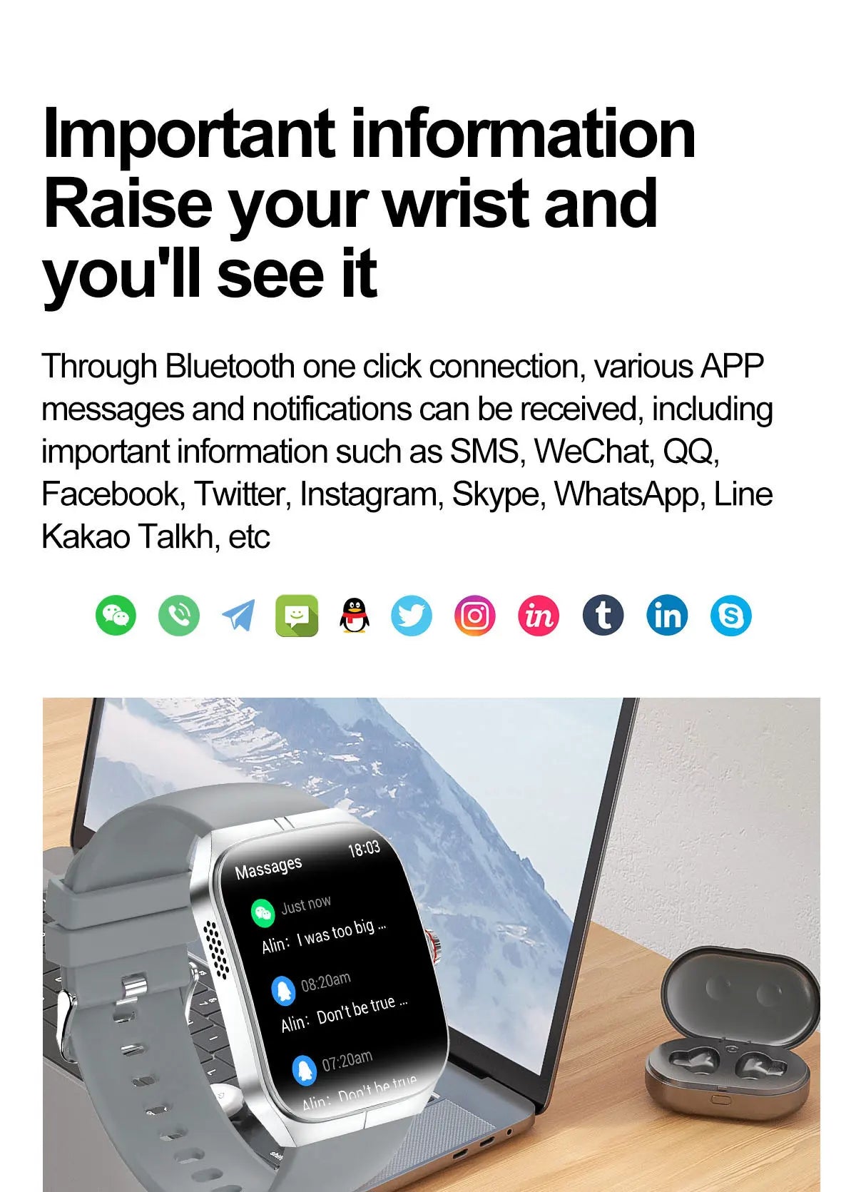 Men Women Sports Health Watches Blue Tooth Call Smartwatch NFC Heart Rate 1.95" AMOLED Screen Waterproof Music Voice Assistant