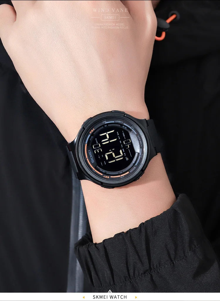 SKMEI 1841 Sport Waterproof Digital Watch for Men Military LED Display Countdown Electronic Wristwatches Mens 1251 Reloj Hombre