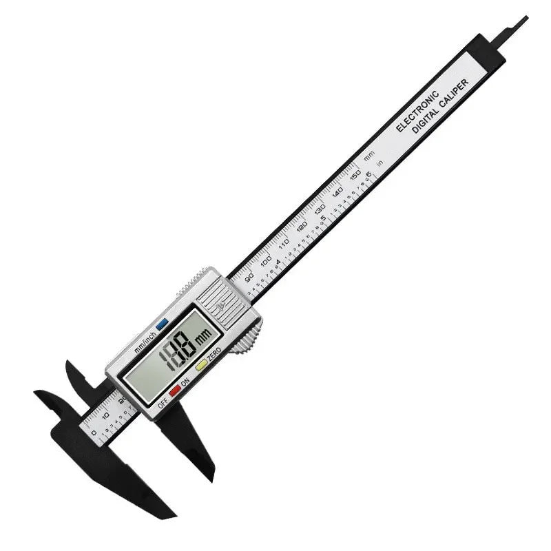Digital Vernier Caliper 150Mm Plastic Measuring Tool With Lcd Display For Students Engineers Mini Precision Ruler