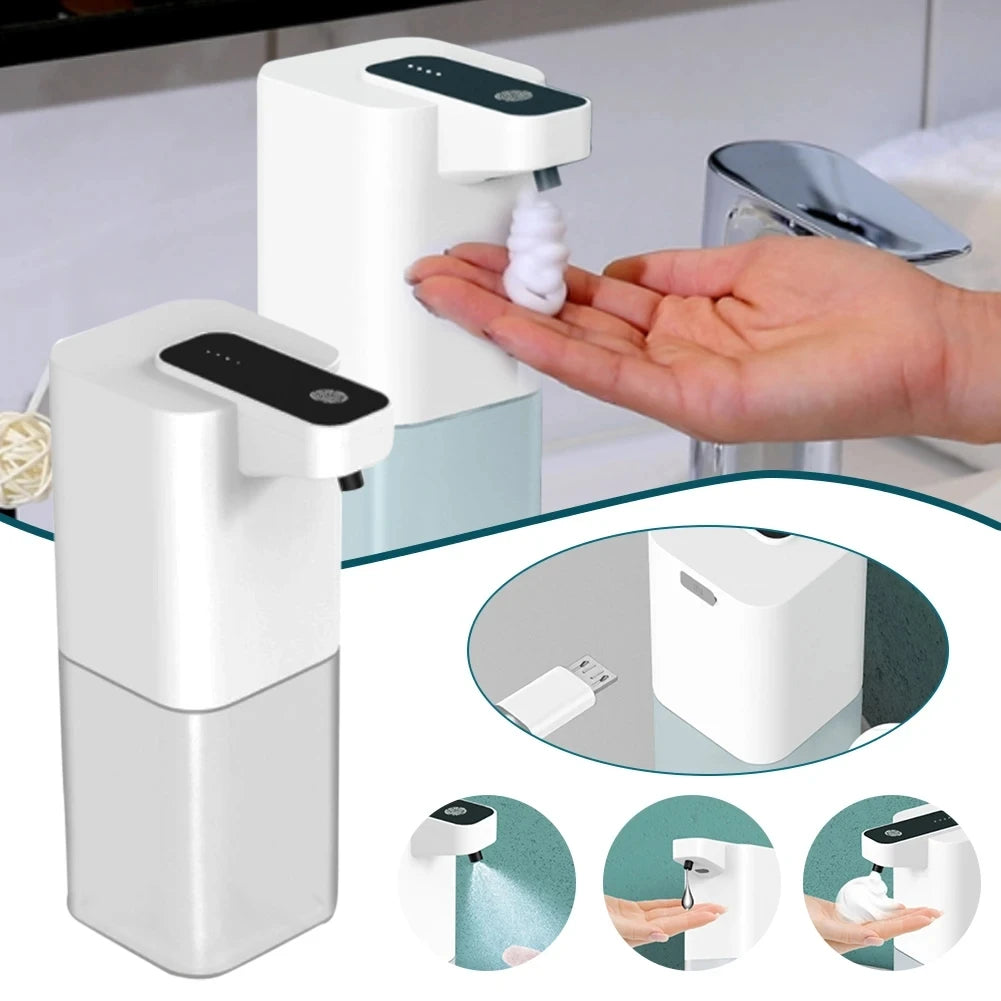 400ml New Rechargeable Foam/Liquid/Spray Model Touchless Electric Automatic Sensor Soap Dispenser for Toilet Bathroom & Kitchen