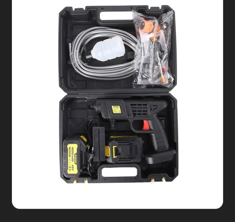 【Cordless Handheld Water Gun】Lithium Battery Rechargeable High-Pressure Washer - Portable Car Wash Sprayer for Home & Garden