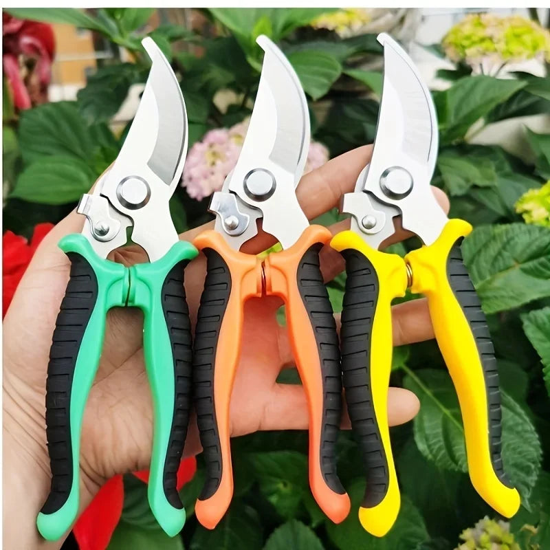 Professional Garden Scissors, Heavy Duty Branch Trimming Shears for Fruit Trees, Gardening Pruning Tools, Household Outdoor Use