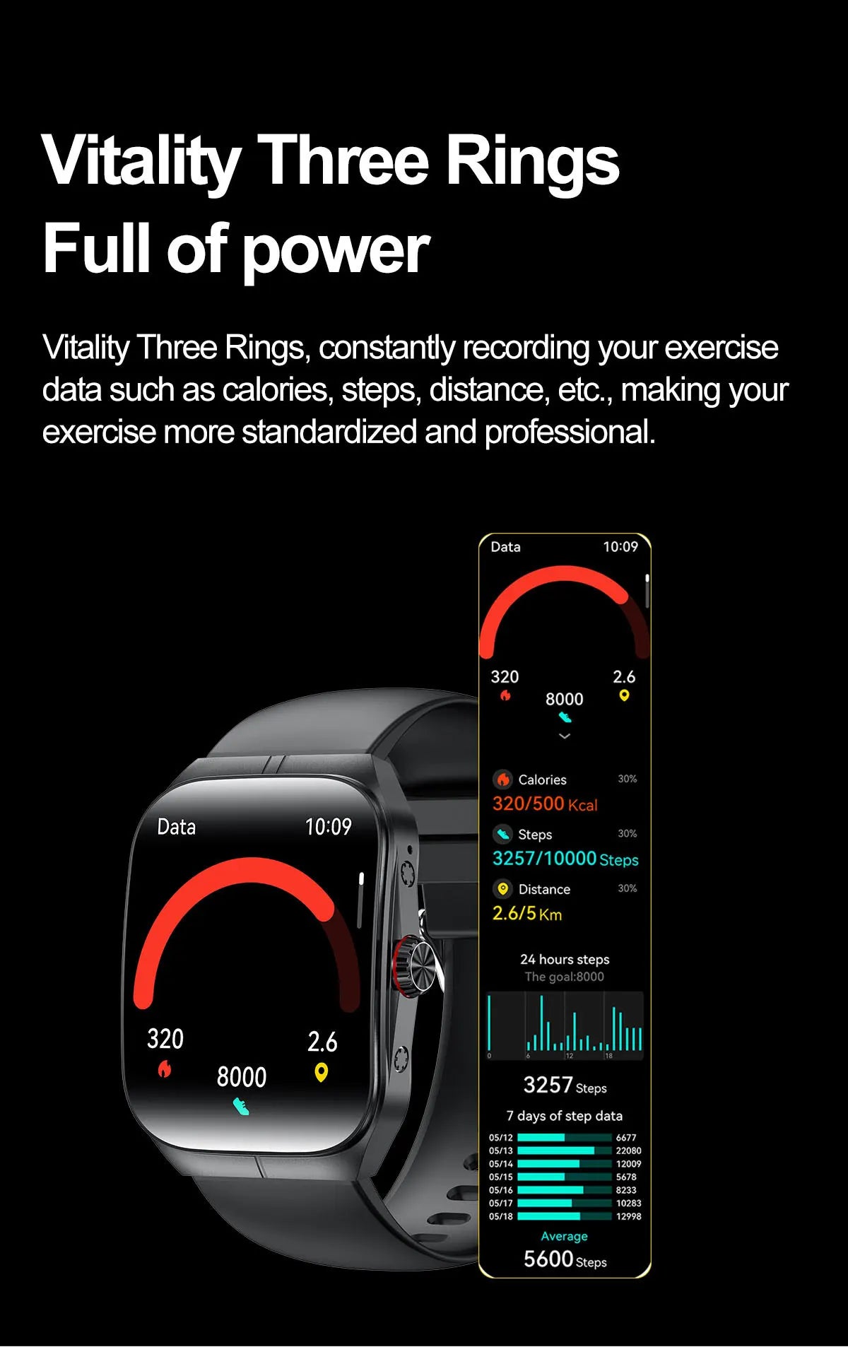 Men Women Sports Health Watches Blue Tooth Call Smartwatch NFC Heart Rate 1.95" AMOLED Screen Waterproof Music Voice Assistant