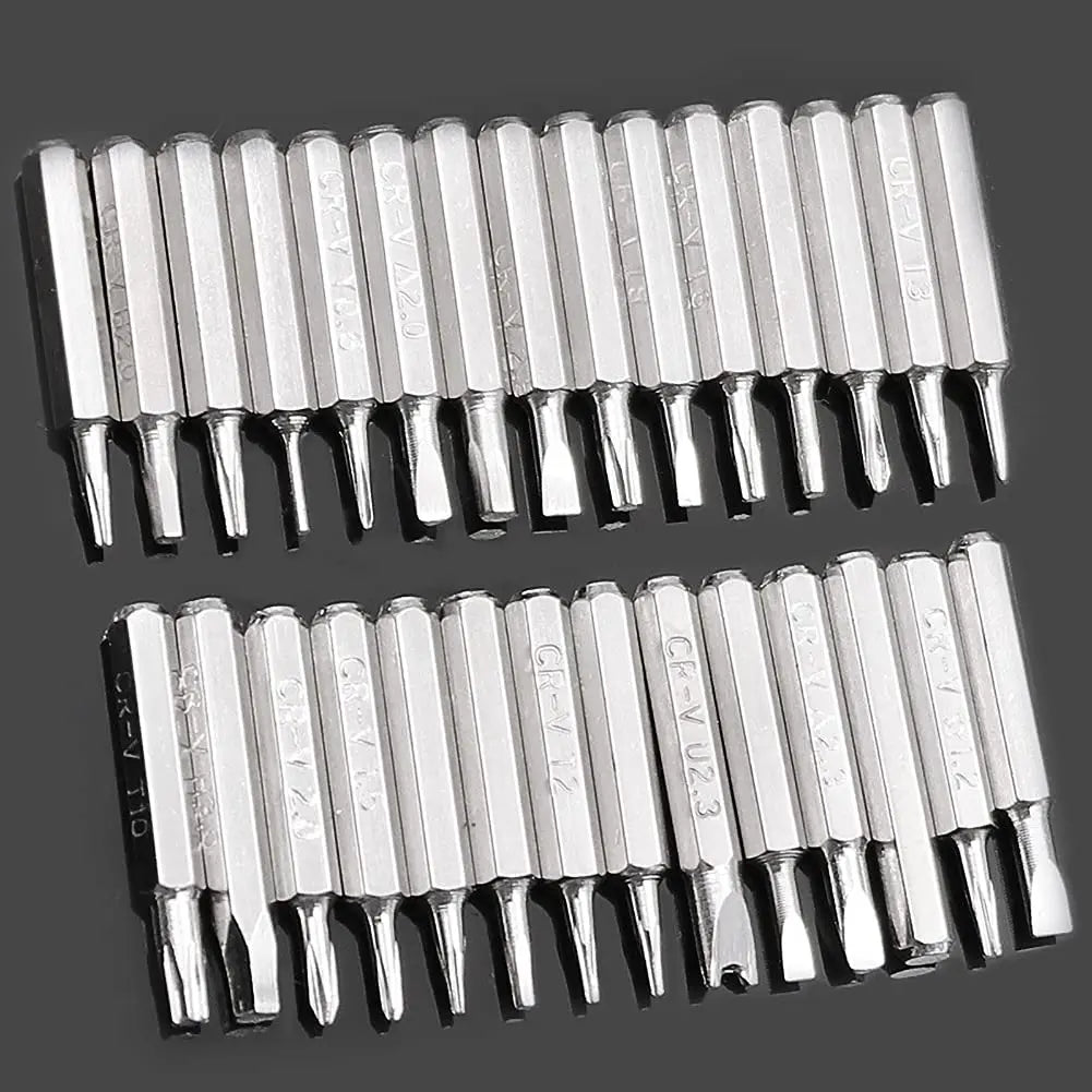 32-in-1 Mini Precision Screwdriver Set with 30 Magnetic Screwdriver Bits Manual Repair Tools for iPhone PC Watch Computer Repair
