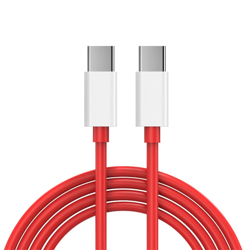 Dual Type C 65W 100W 150W SuperVOOC Fast Charging USB-C Cable for OnePlus 9 10 11 12 13 Nord 2T 3 N300 ACE 2 3 5 Pro OPPO realme