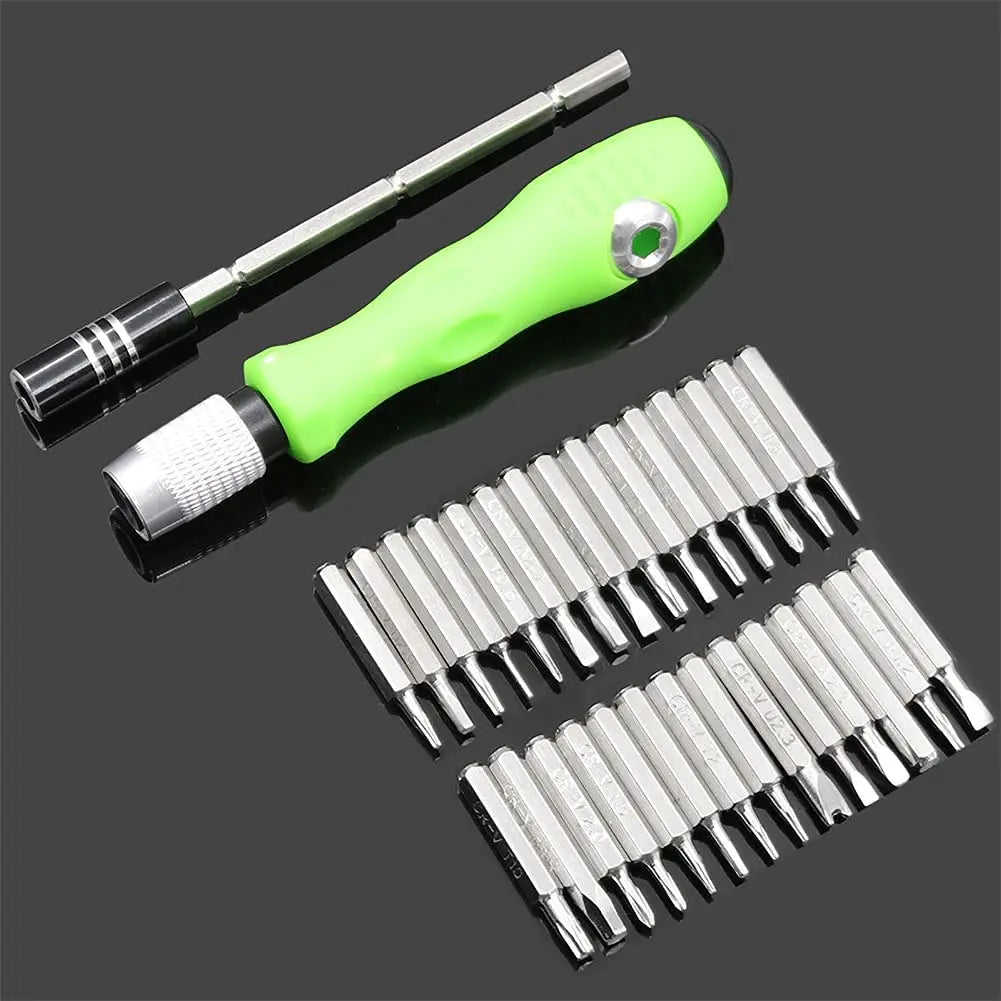 32-in-1 Mini Precision Screwdriver Set with 30 Magnetic Screwdriver Bits Manual Repair Tools for iPhone PC Watch Computer Repair