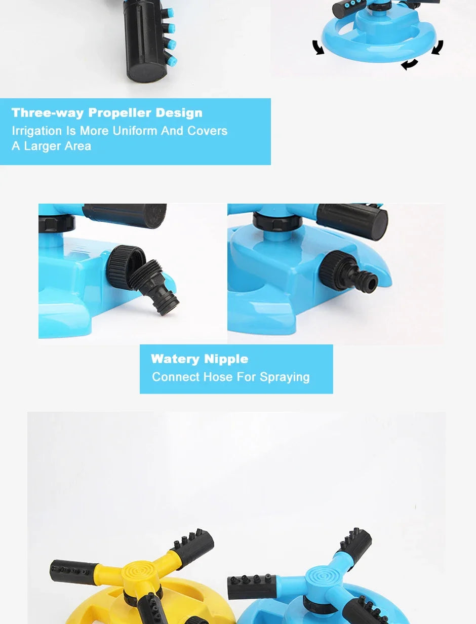 garden irrigation sprinkler set automatic watering plants rotary lawn gardening supplies agricultural grass Fountain nozzle