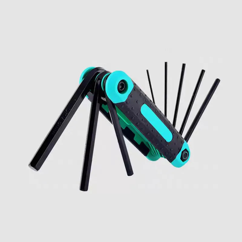 8 in 1 Folding Allen Wrench Set Metric Allen Key Set Tool Or Folding Tamper Proof Torx Key Set Portable Star Wrench Kit