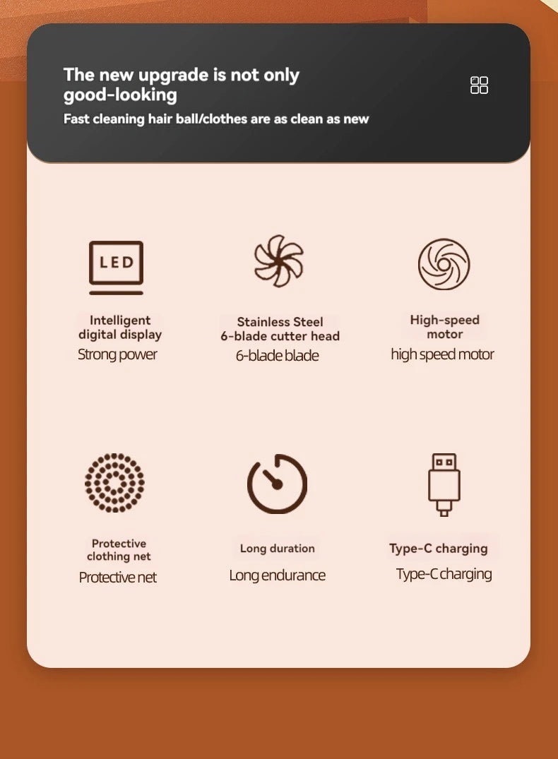 Portable Hairball Trimmer & Clothes Pill Remover - New Electric Shaving Machine for Home Use, Ideal Gift Idea