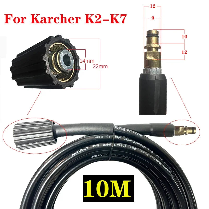 High Pressure Washer Gun For Karcher K series Car Wash Cleaning Water Spray Lance Replacement Gun Pistol Wand Nozzle