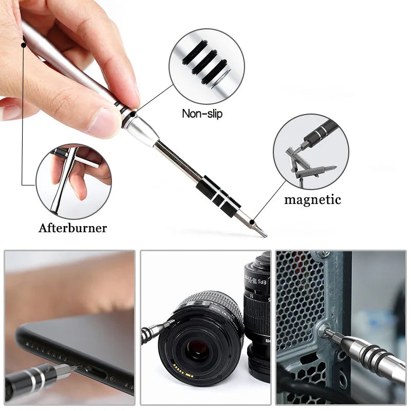 115 in 1 Magnetic Screwdriver Set Precision Multi Hand Tool Torx Hex Screw Drivers with 98 Bits Computer Phone Repair Tool Box