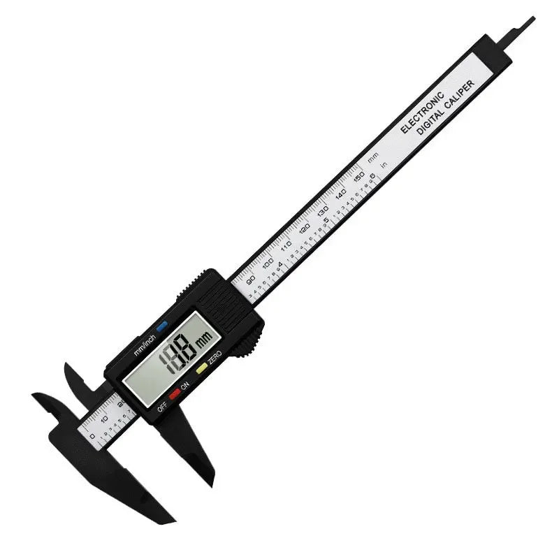 Digital Vernier Caliper 150Mm Plastic Measuring Tool With Lcd Display For Students Engineers Mini Precision Ruler