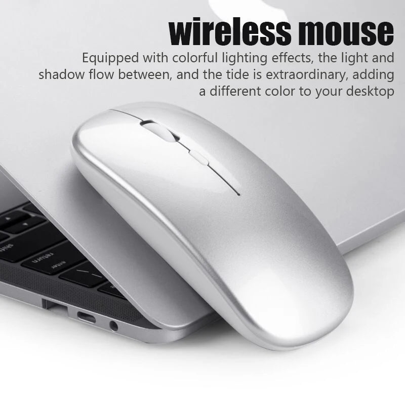 Tablet Phone Computer Bluetooth Wireless Mouse Charging Luminous 2.4G USB Wireless Mouse Portable Mouse