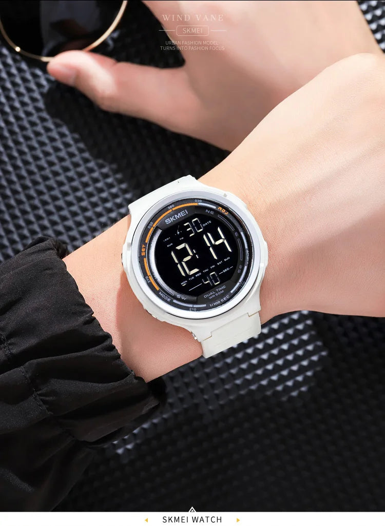 SKMEI 1841 Sport Waterproof Digital Watch for Men Military LED Display Countdown Electronic Wristwatches Mens 1251 Reloj Hombre