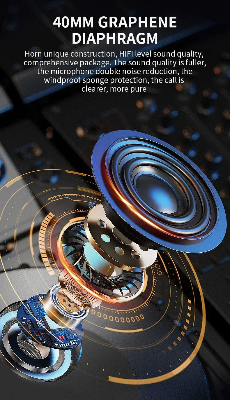 Bluetooth 5.3 Helmet Headset Wireless Hands-free Call Phone Kit Motorcycle Waterproof Earphone MP3 Music Player Speaker for Moto