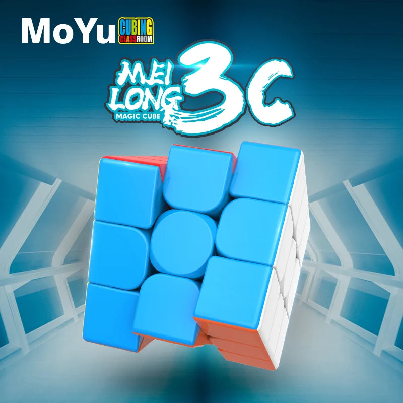MoYu Meilong3c Professional Magic Cube 3x3x3 classroom Stickerless 3 Layers Speed Cube Puzzle Cube Fidget Toys For Childrengifts