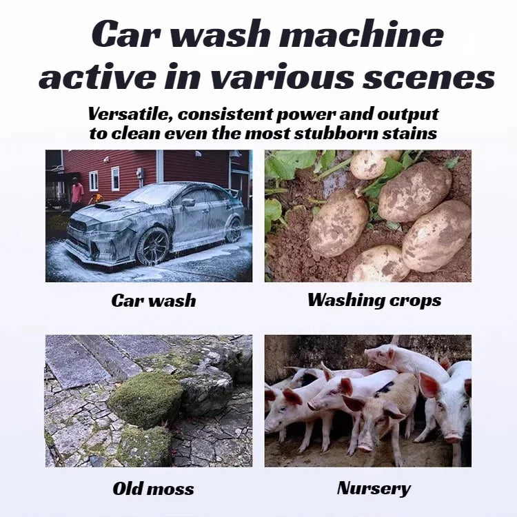 【Cordless Handheld Water Gun】Lithium Battery Rechargeable High-Pressure Washer - Portable Car Wash Sprayer for Home & Garden