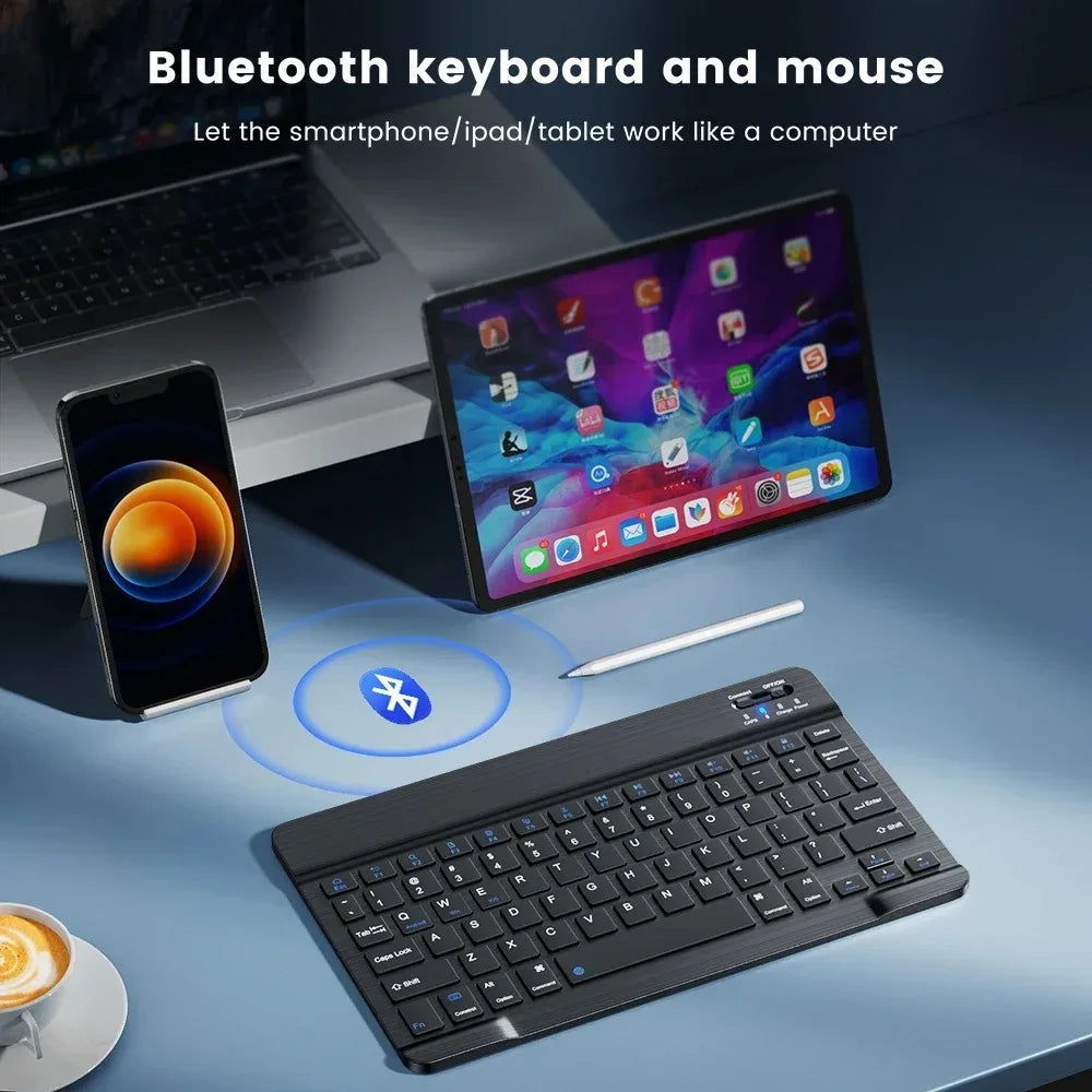 Wireless Bluetooth Keyboard for Android IOS Windows Slim Portable Universal Bluetooth-compatible Keyboard For iPad Tablet Phone