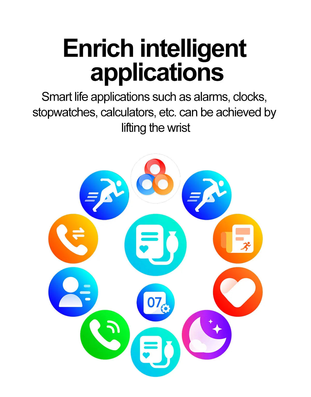 Men Women Sports Health Watches Blue Tooth Call Smartwatch NFC Heart Rate 1.95" AMOLED Screen Waterproof Music Voice Assistant