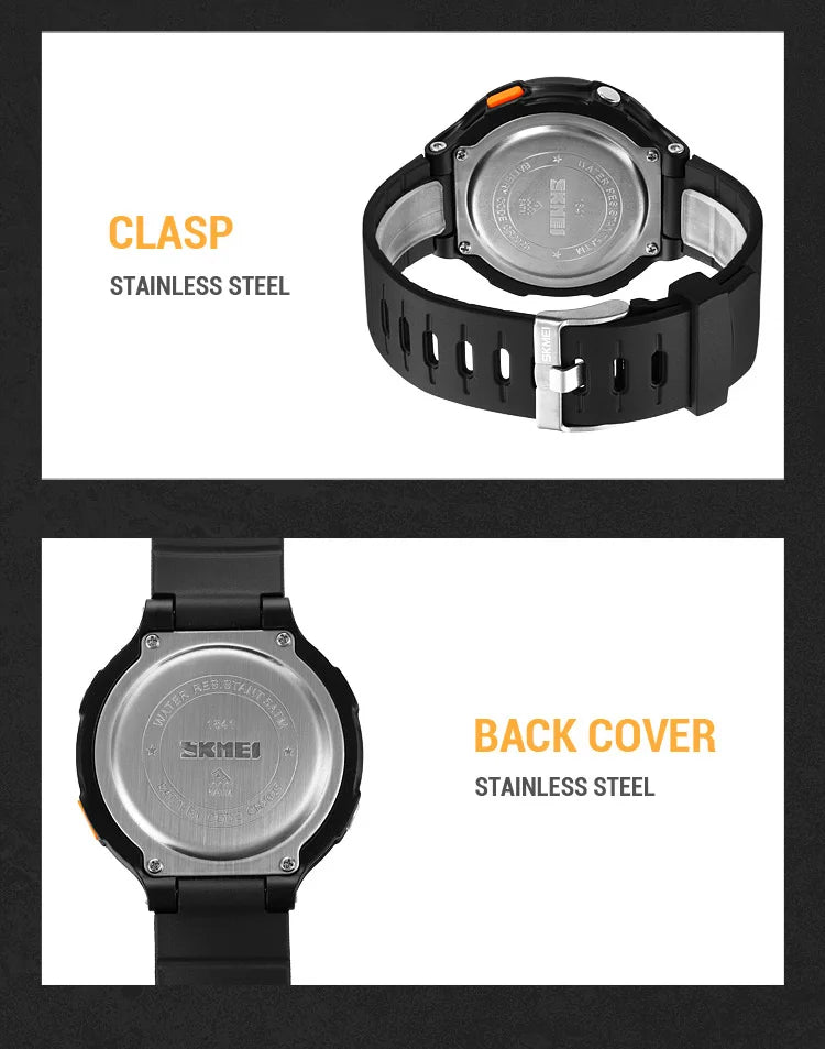 SKMEI 1841 Sport Waterproof Digital Watch for Men Military LED Display Countdown Electronic Wristwatches Mens 1251 Reloj Hombre