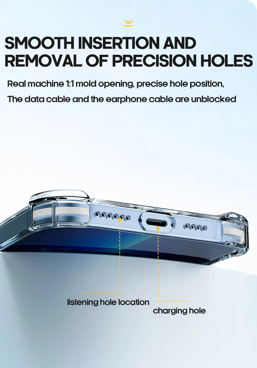 Luxury Shockproof Clear Phone Case For iPhone 15 14 13 12 11 Pro Max X XR XS XS Max Silicone Bumper Transparent Hard Back Cover