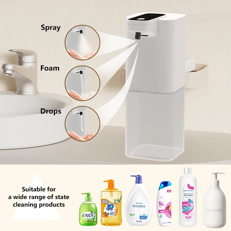 400ml New Rechargeable Foam/Liquid/Spray Model Touchless Electric Automatic Sensor Soap Dispenser for Toilet Bathroom & Kitchen